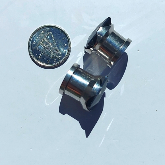 Black gem ear plugs 11mm - Picture 6 of 7